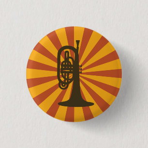 Mellophone Starburst Button
