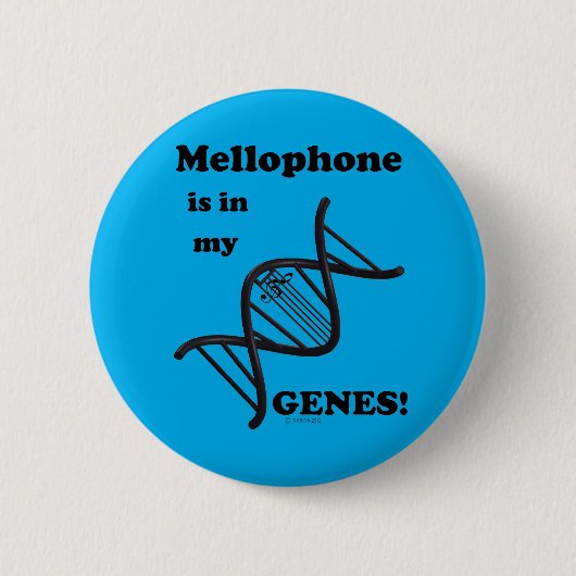 Mellophone zit in mijn genen ronde button 5,7 cm (Voorkant)