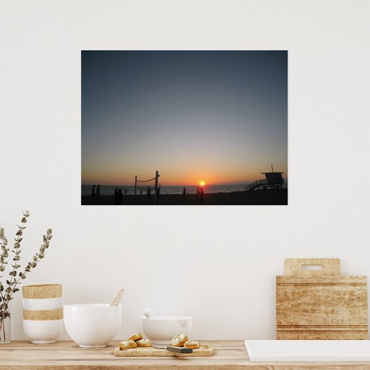 Mellow bij Beach Poster (Keuken)