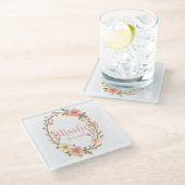 Mellow Blooms Glazen Onderzetter (Schuin)