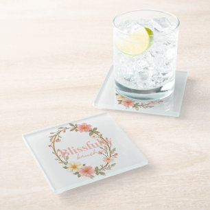 Mellow Blooms Glazen Onderzetter