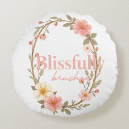 Mellow Blooms Rond Kussen