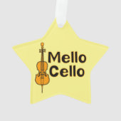 Mellow cello witte tekst ornament (achterkant)