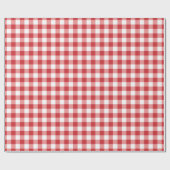 Mellow Classic Gingham - red white check plaid. Cadeaupapier (Vlak)