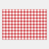 Mellow Classic Gingham - red white check plaid. Inpakpapier Vel (Voorkant)