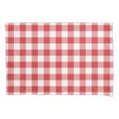 Mellow Classic Gingham - red white check plaid. Kussensloop (Voorkant)