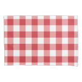 Mellow Classic Gingham - red white check plaid. Kussensloop (Voorkant)