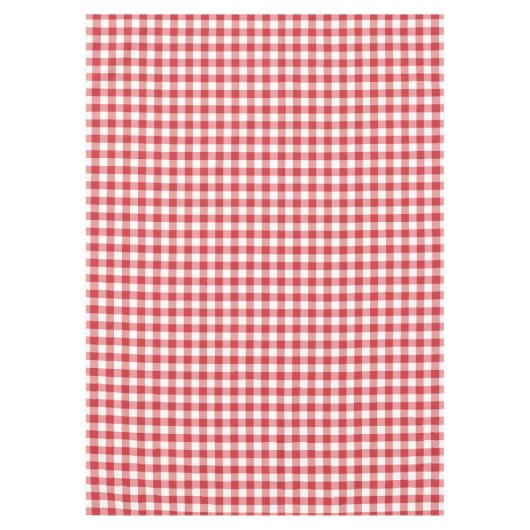 Mellow Classic Gingham - red white check plaid. Tafelkleed (Voorkant)