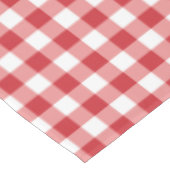 Mellow Classic Gingham - red white check plaid. Tafelkleed (Gekanteld)