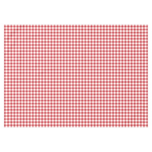 Mellow Classic Gingham - red white check plaid. Tafelkleed (Voorkant (Horizontaal))
