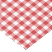 Mellow Classic Gingham - red white check plaid. Tafelkleed (Gekanteld)