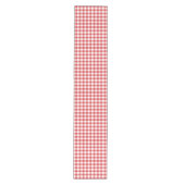 Mellow Classic Gingham - rood wit geruit. Medium Tafelloper (Voorkant)