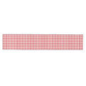 Mellow Classic Gingham - rood wit geruit. Medium Tafelloper (Horizontaal)