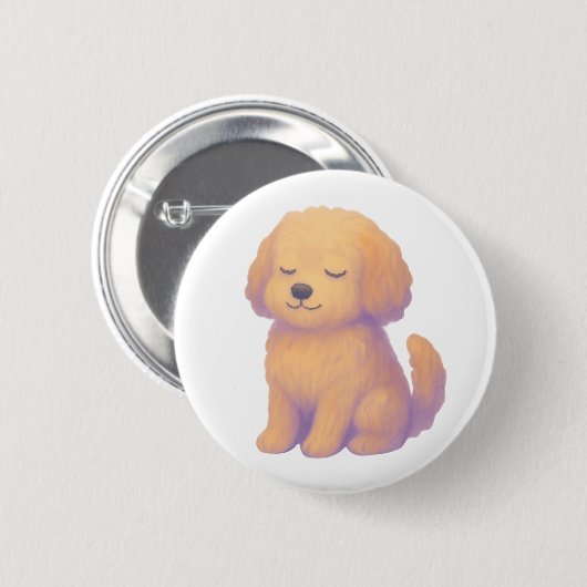 Mellow Cockapoo knop Ronde Button 5,7 Cm (Voorkant /achterkant)