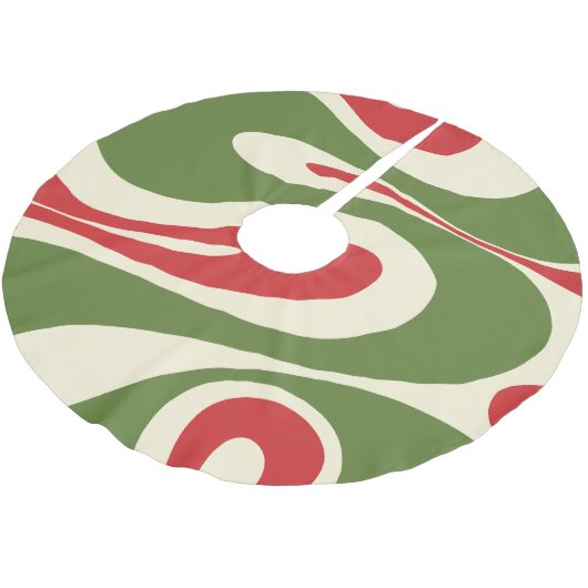 Mellow Flow Trippy Abstract kerstpatroon Kerstboom Rok (Gekanteld)