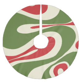 Mellow Flow Trippy Abstract kerstpatroon Kerstboom Rok