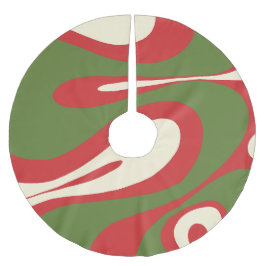 Mellow Flow Trippy Abstract kerstpatroon Kerstboom Rok