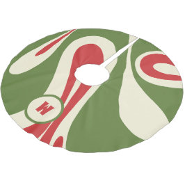 Mellow Flow Trippy Abstract Xmas patroonpatroon In Kerstboom Rok