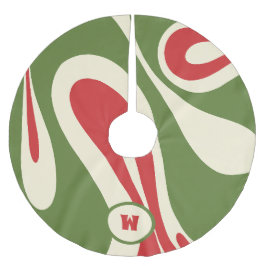 Mellow Flow Trippy Abstract Xmas patroonpatroon In Kerstboom Rok