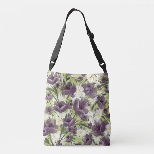 Mellow Garden Paarse Poppies Bag Crossbody Tas (Achterkant)