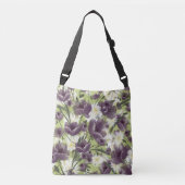 Mellow Garden Paarse Poppies Bag Crossbody Tas (Voorkant)