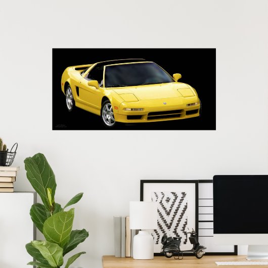 MELLOW GEEL NSX-POSTER POSTER (Thuiskantoor)