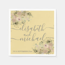 Mellow gele waterverf boho bloem trendy