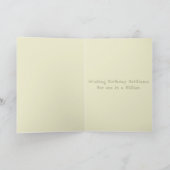 Mellow Light Yellow Birthday Kaart (Binnen)