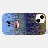 Mellow Line Marsh Boat Float in Marsh Grass Case-Mate iPhone Case (Achterkant (horizontaal))