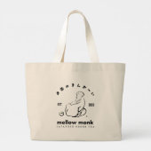 Mellow Monk Kat Jumbo Boodschappen Tas (Achterkant)