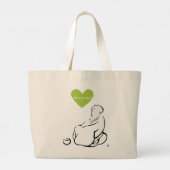 Mellow Monk New Tote Grote Tote Bag (Achterkant)