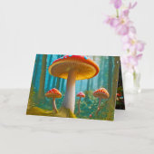 Mellow Mushroom Gevouwen Folie Wenskaart (Orchidee)