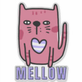 Mellow. Ontdek de vele vormen van de kat Sticker (Voorkant)