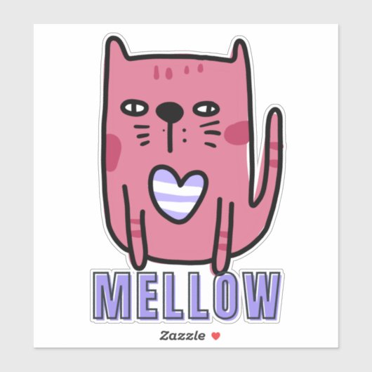 Mellow. Ontdek de vele vormen van de kat Sticker (Vel)