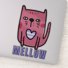 Mellow. Ontdek de vele vormen van de kat Sticker