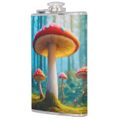 Mellow paddenstoel Vinyl Verpakte Flask Heupfles (Links)