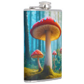 Mellow paddenstoel Vinyl Verpakte Flask Heupfles (Rechts)