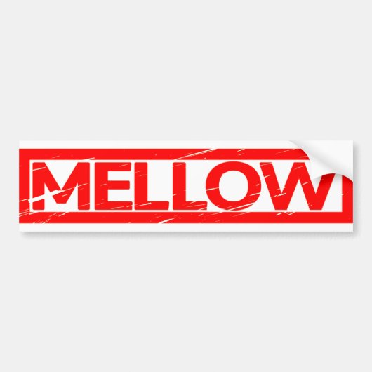 Mellow Stamp Bumpersticker (Voorkant)
