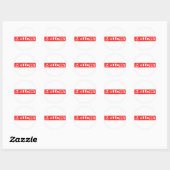 Mellow Stamp Ronde Sticker (Vel)