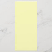 Mellow Yellow Boog Plaatskaart Bedankkaart Programmakaart (Achterkant)