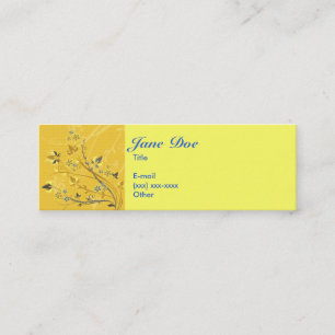Mellow Yellow Calling Card - Gepersonaliseerd Contactkaartje