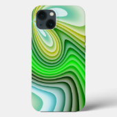 Mellow Yellow en Green Waves Case-Mate iPhone Case (Achterkant)