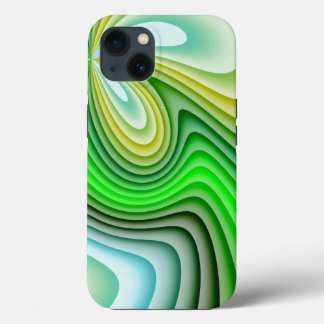 Mellow Yellow en Green Waves Case-Mate iPhone Case