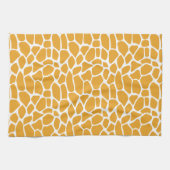 Mellow Yellow Giraffe Pattern Theedoek (Horizontaal)