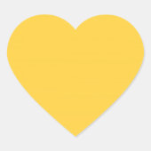 Mellow Yellow (goudkleurig), Hart Sticker (Voorkant)