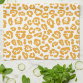 Mellow Yellow Leopard Pattern Theedoek (Gevouwen)