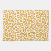 Mellow Yellow Leopard Pattern Theedoek (Horizontaal)