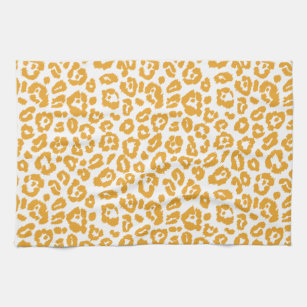 Mellow Yellow Leopard Pattern Theedoek
