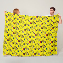 Mellow Yellow Overlever Fleece Deken