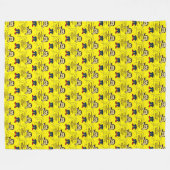 Mellow Yellow Overlever Fleece Deken (Voorkant (Horizontaal))